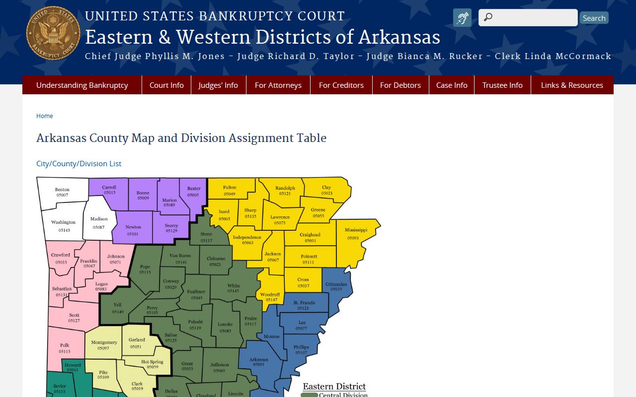 Gosnell court records bankruptcy division routing