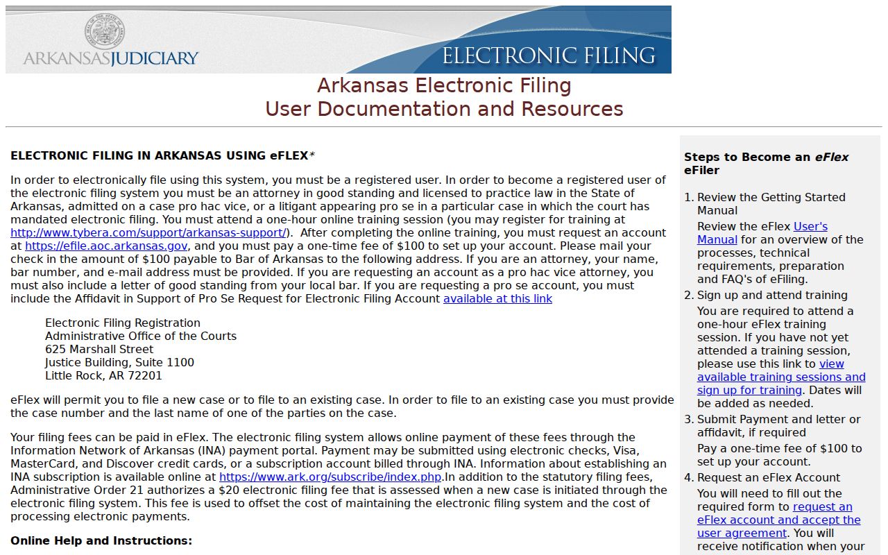 Mississippi County docket search and Arkansas eFlex resources