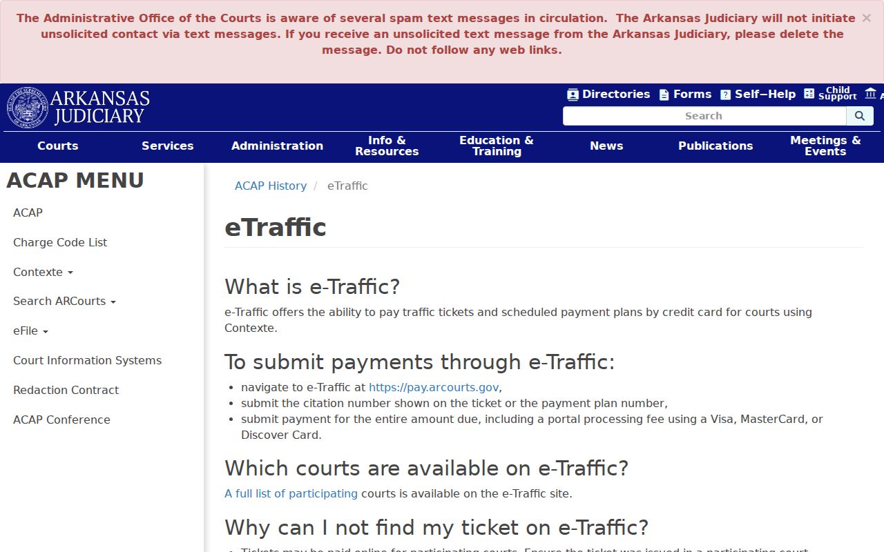 Mississippi County traffic court eTraffic lookup guidance