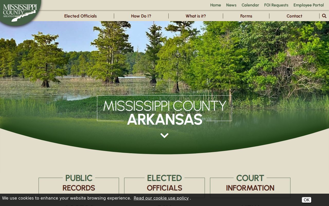 Mississippi County courthouse contacts for court docket records